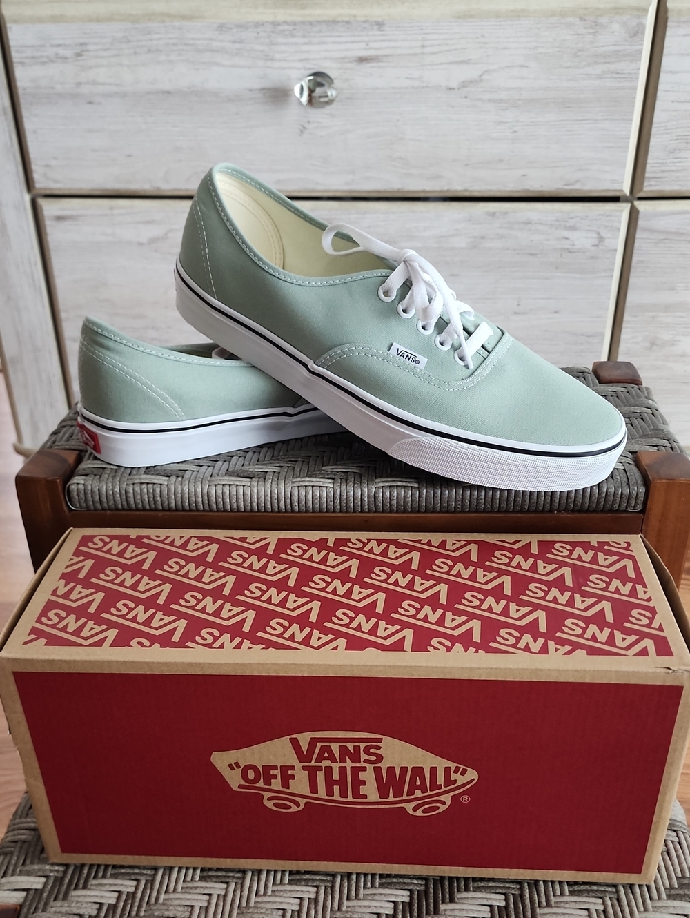 Vans Authentic Low-Top Sneakers in Mint